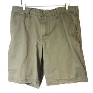 Boston Trader Luxury Vintage Men's Chino Shorts Olive Green‎ Size 38